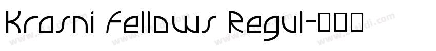 Krasni Fellows Regul字体转换